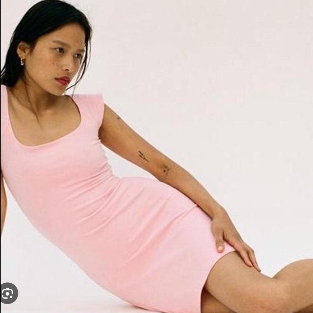 Gil Rodriguez el tigre mini dress - pink - size L - discontinued color!